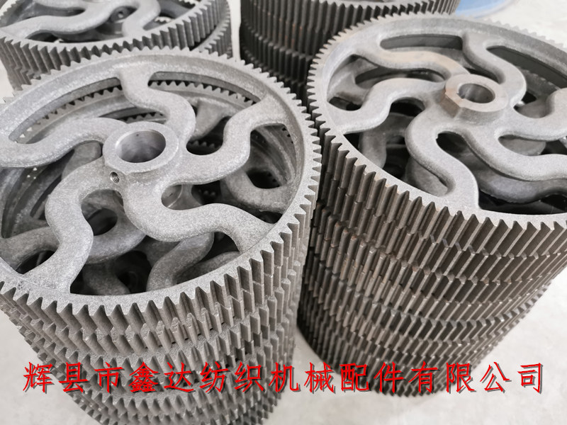 Gear milling of textile spur gear